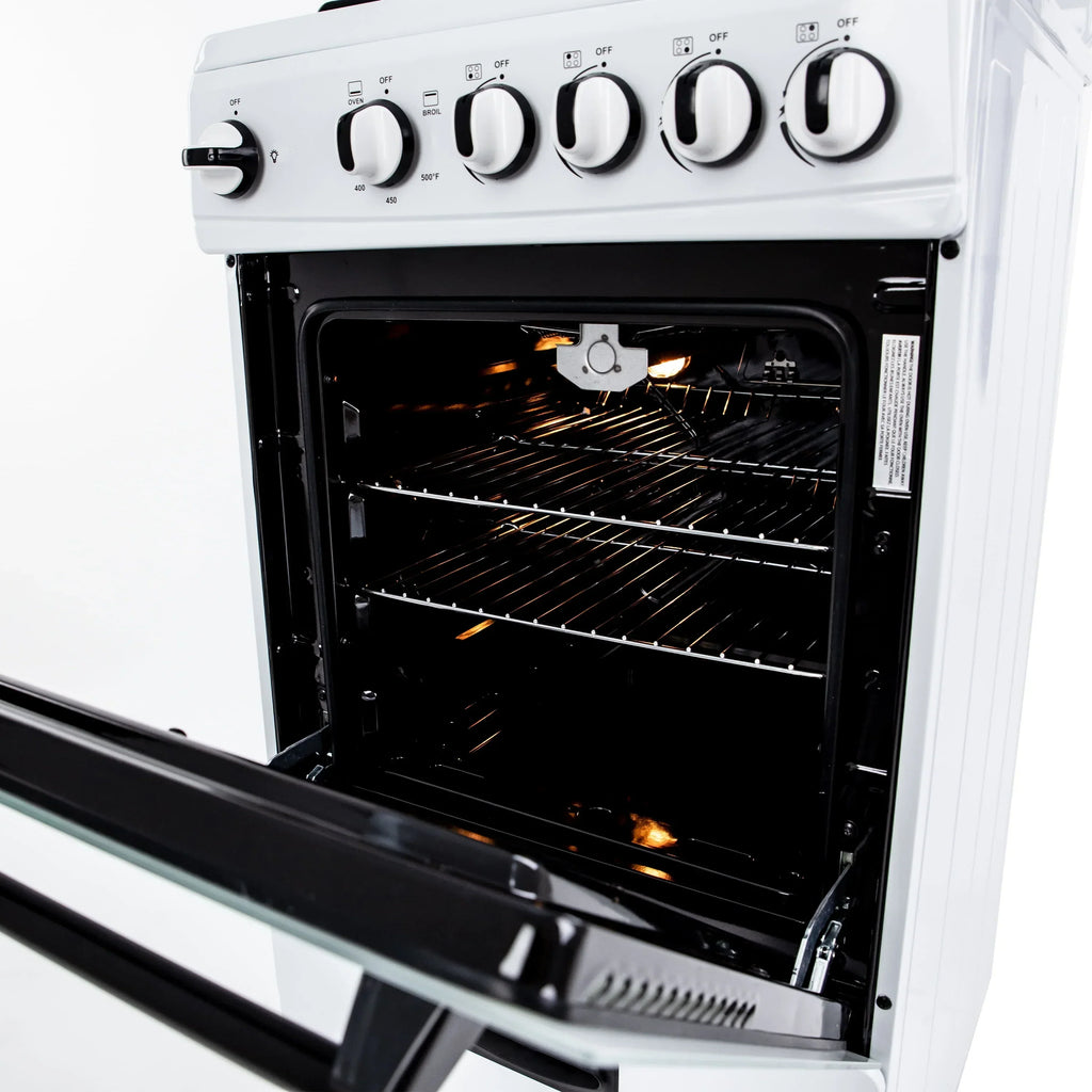2026 NewAvanti 20" Compact Gas Range Oven, in White (GR2011CW)
