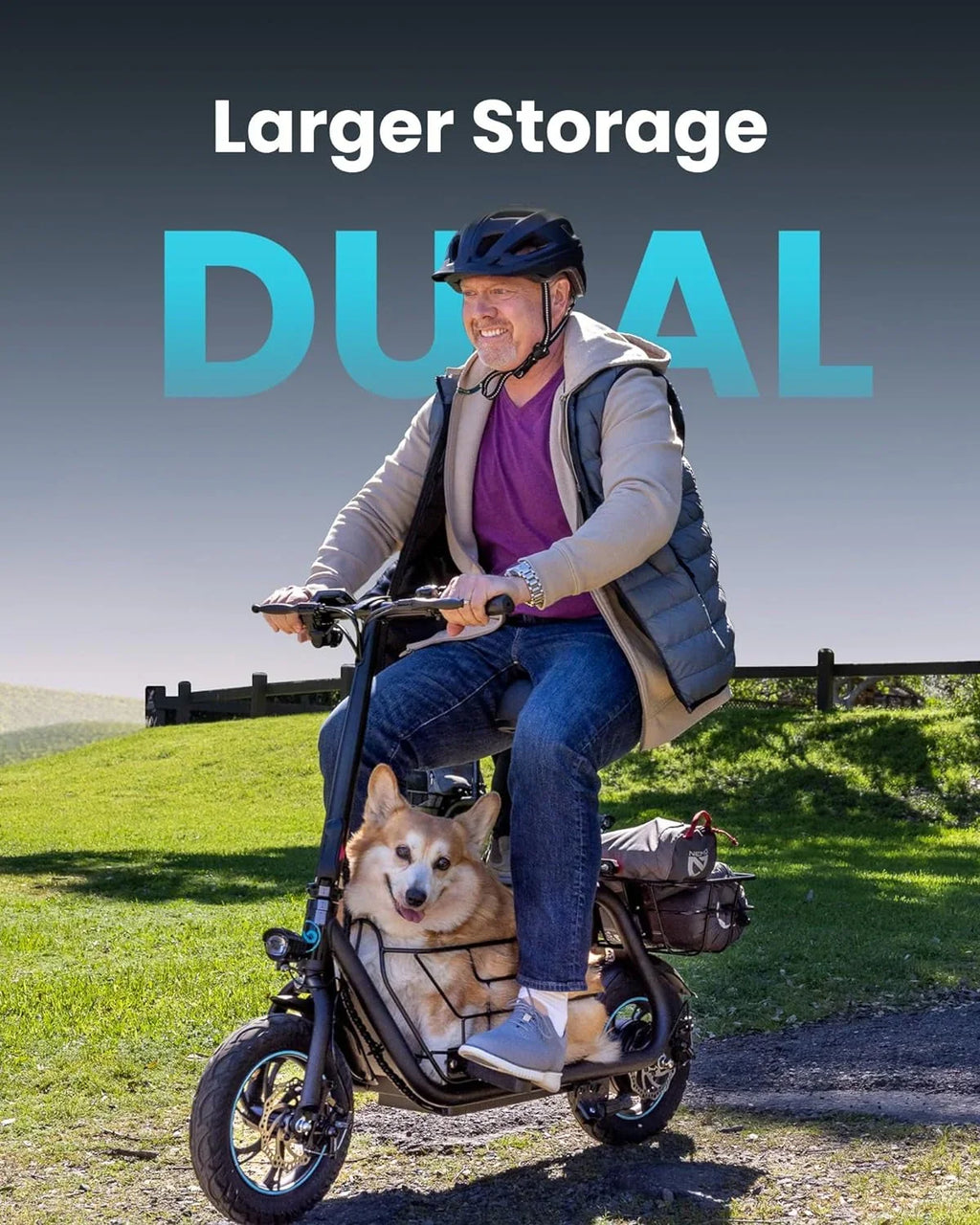 2026 NewElectric scooter for adults with large center basket
