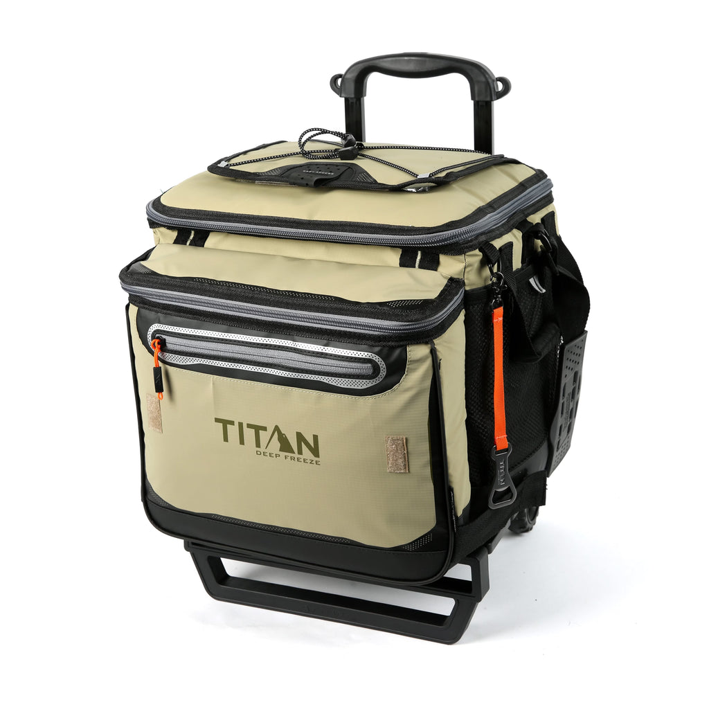 2026 NewArctic Zone Titan Deep Freeze 60(50+10) Can/40 Quart Wheeled Cooler - Process Blue