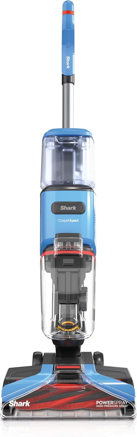 Shark CarpetXpert EX201 Carpet Cleaner, Cyan  C Deep Cleaning with StainStriker, Perfect for Pets, Includes Spot & Stain Remover Tools