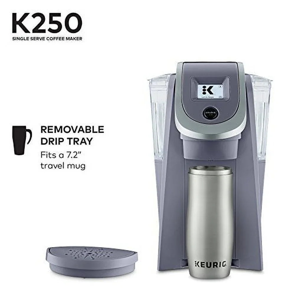 2026 NewKeurig K250 Coffee Maker, Single Serve K-Cup Pod Coffee Brewer, With Strength Control, Plum Gray