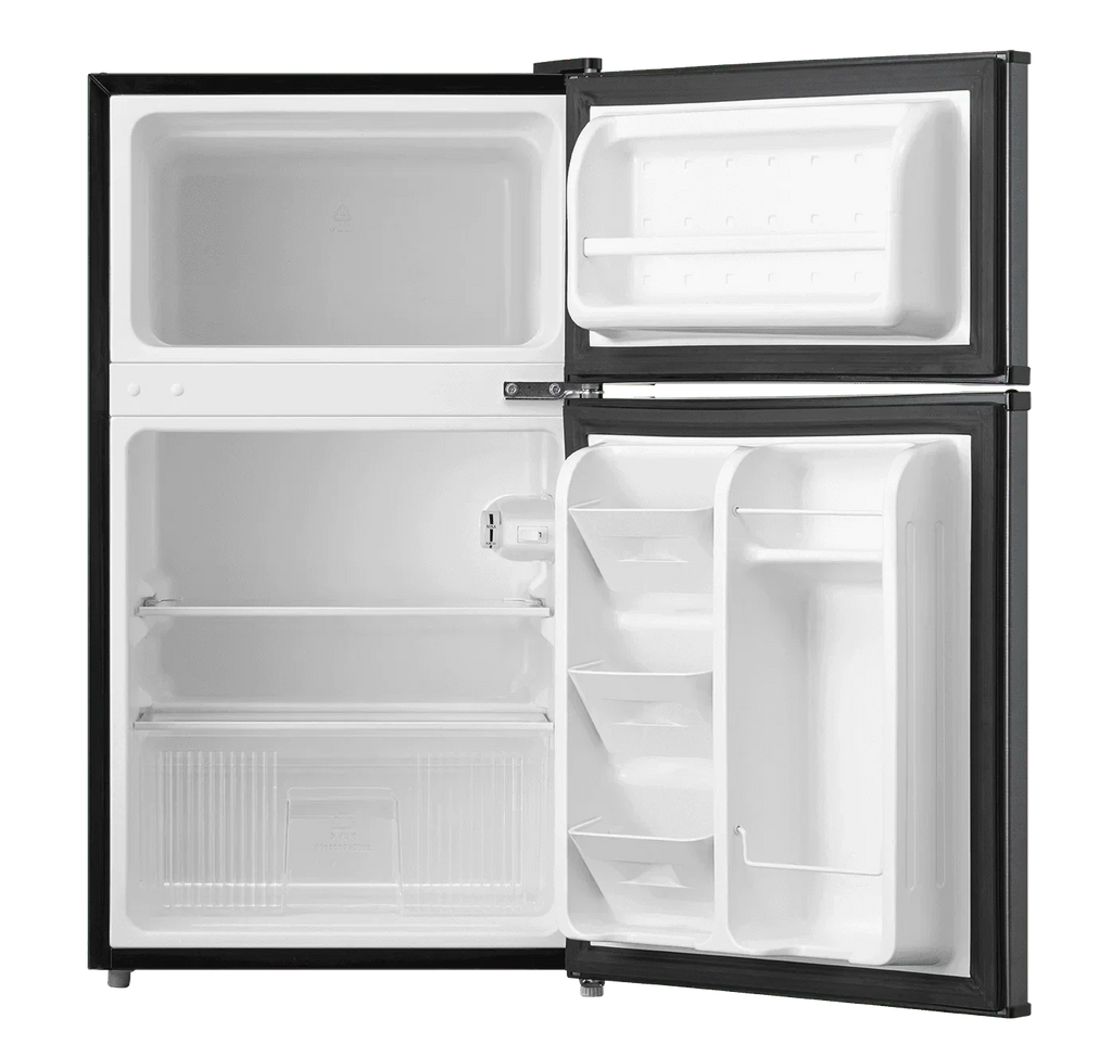2026 NewArctic King 3.2 Cu ft Two Door Mini Fridge with Freezer, Stainless Steel, E-Star, ARM32D5ASL