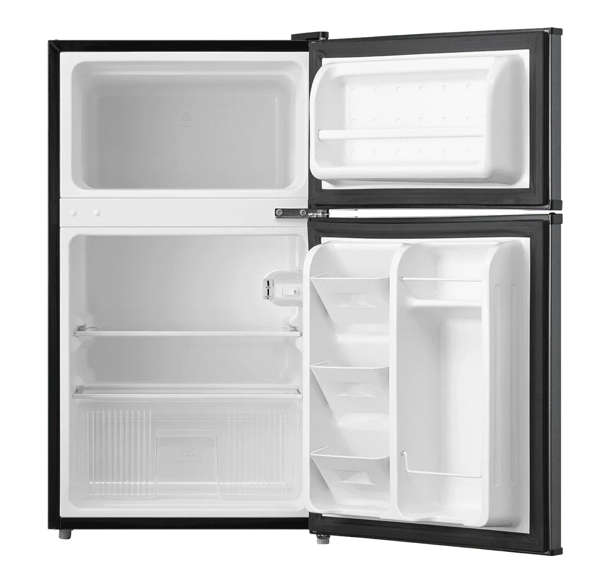 2026 NewArctic King 3.2 Cu ft Two Door Mini Fridge with Freezer, Stainless Steel, E-Star, ARM32D5ASL