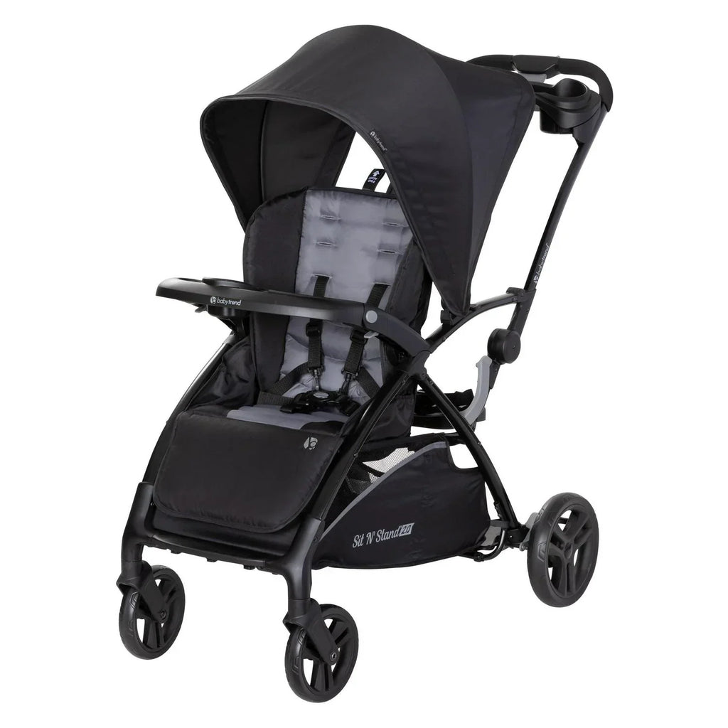 2026 NewBaby Trend Sit N- Stand 2.0 Stroller. Simply Grey