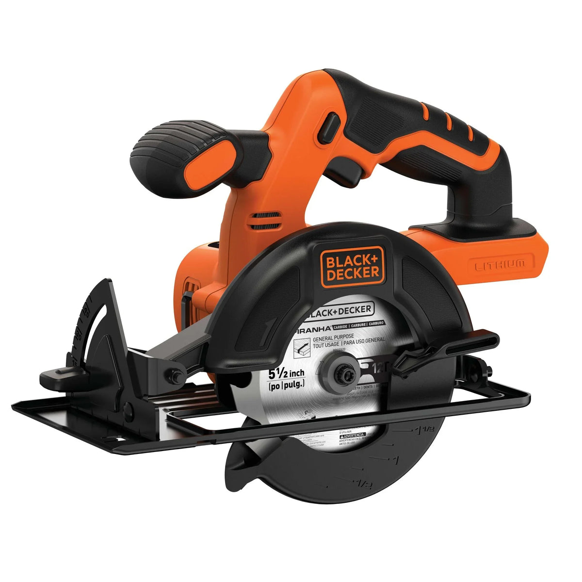 2026 New BLACK+DECKER 20V MAX* POWERCONNECT 5-1/2 in. Cordless Circular Saw, Tool Only, (BDCCS20B)