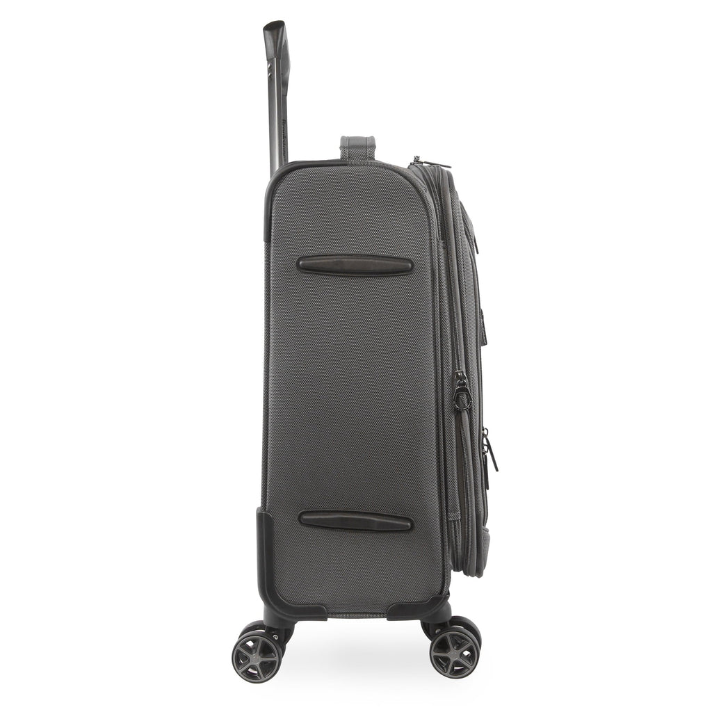 2026 NewBrookstone Harbour 22" Softside Carry-on Spinner Luggage - Dark Charcoal