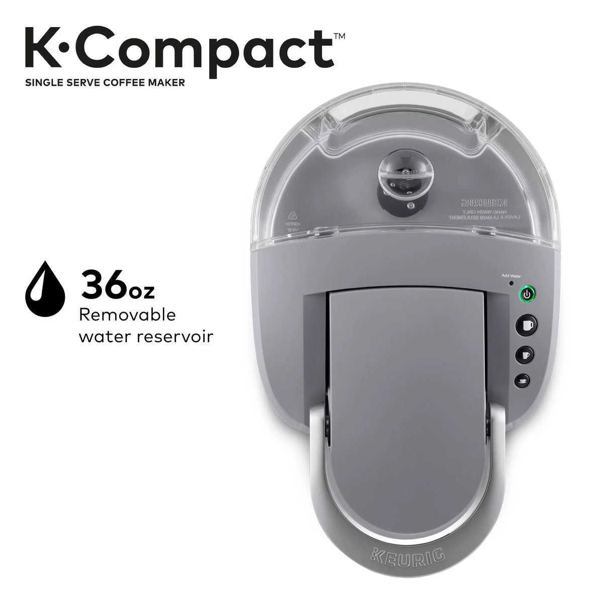2026 New Keurig K-Compact Single-Serve K-Cup Pod Coffee Maker, Moonlight Grey