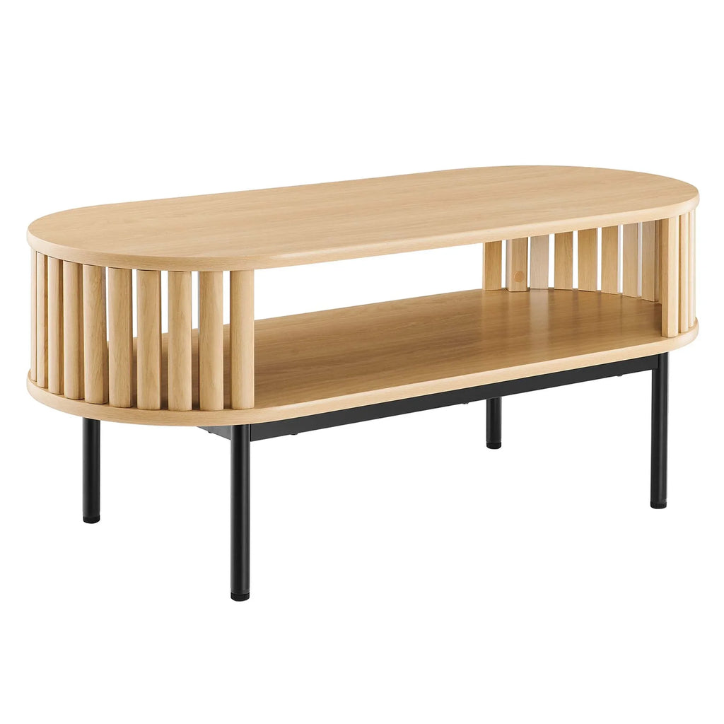 2026 NewModway Fortitude Wood Coffee Table in Walnut Black