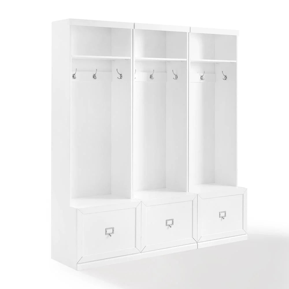 2026 New Crosley Furniture Harper Hall Tree in White