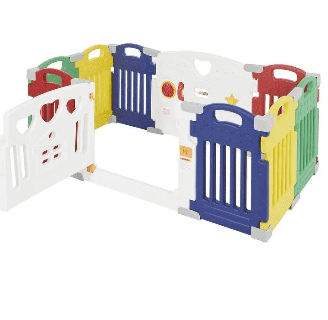 2026 NewDream On Me Imagination Station 10 Panel Playpen. (Model # 398-Multi)