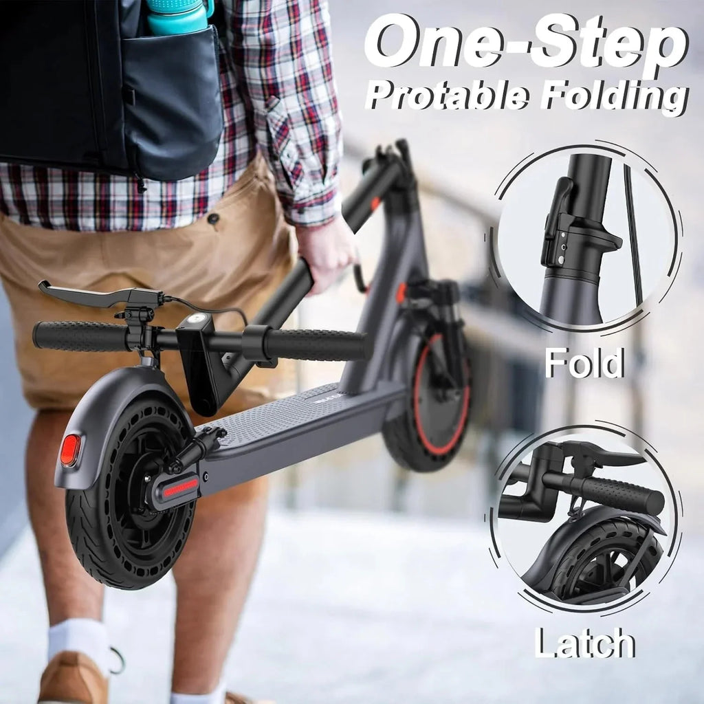 2026 NewElectric scooter, 350W/500W powerful motor, 8.5"/10" solid rubber tires, 19/22 mph, 28/21/12 mile range, dual brakes