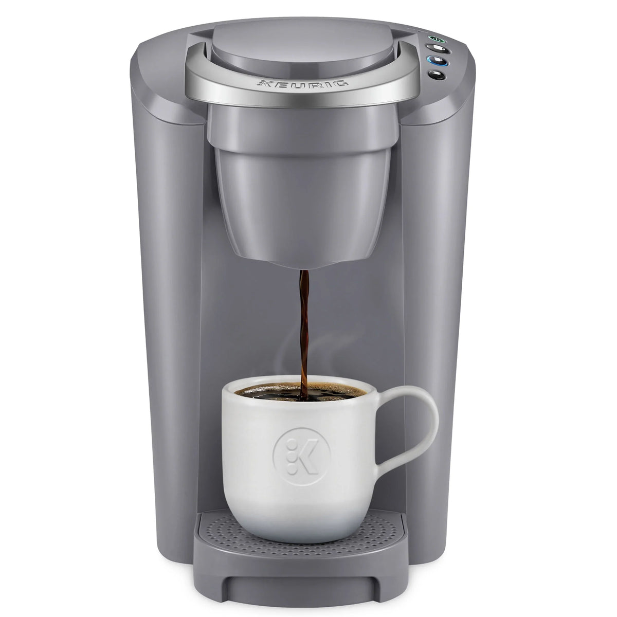 2026 New Keurig K-Compact Single-Serve K-Cup Pod Coffee Maker, Moonlight Grey