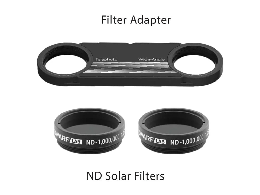 2026 NewDwarf Lab DWARF II Solar Elite Smart Telescope With Solar Filters, White, ES-DWA