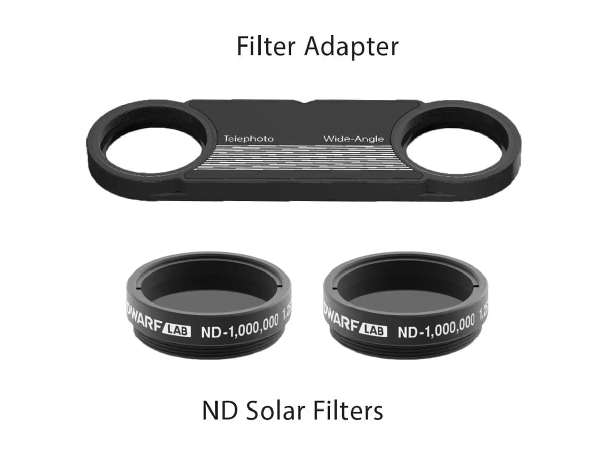2026 NewDwarf Lab DWARF II Solar Elite Smart Telescope With Solar Filters, White, ES-DWA