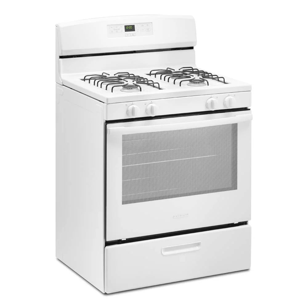 2026 NewBrand New Amana® AGR6303MMW Gas Range with Bake Assist Temps, Dimensions 46" H x 30" W x 28" D, Weight 136lbs