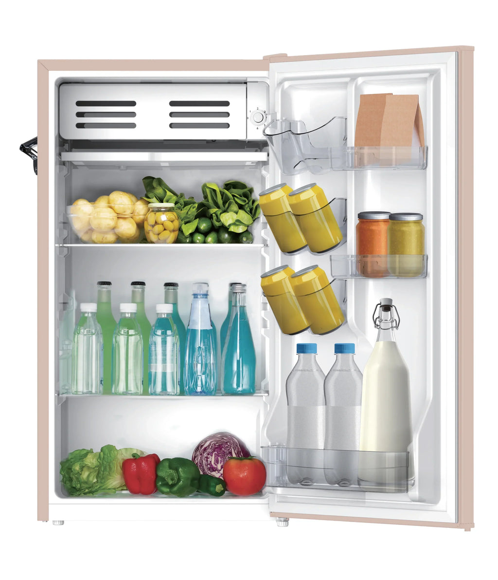 2026 NewFrigidaire EFR376-C-PINK 3.2-Cu.-Ft. 65-Watt Retro Bar Fridge with Side Bottle Opener (Pink)
