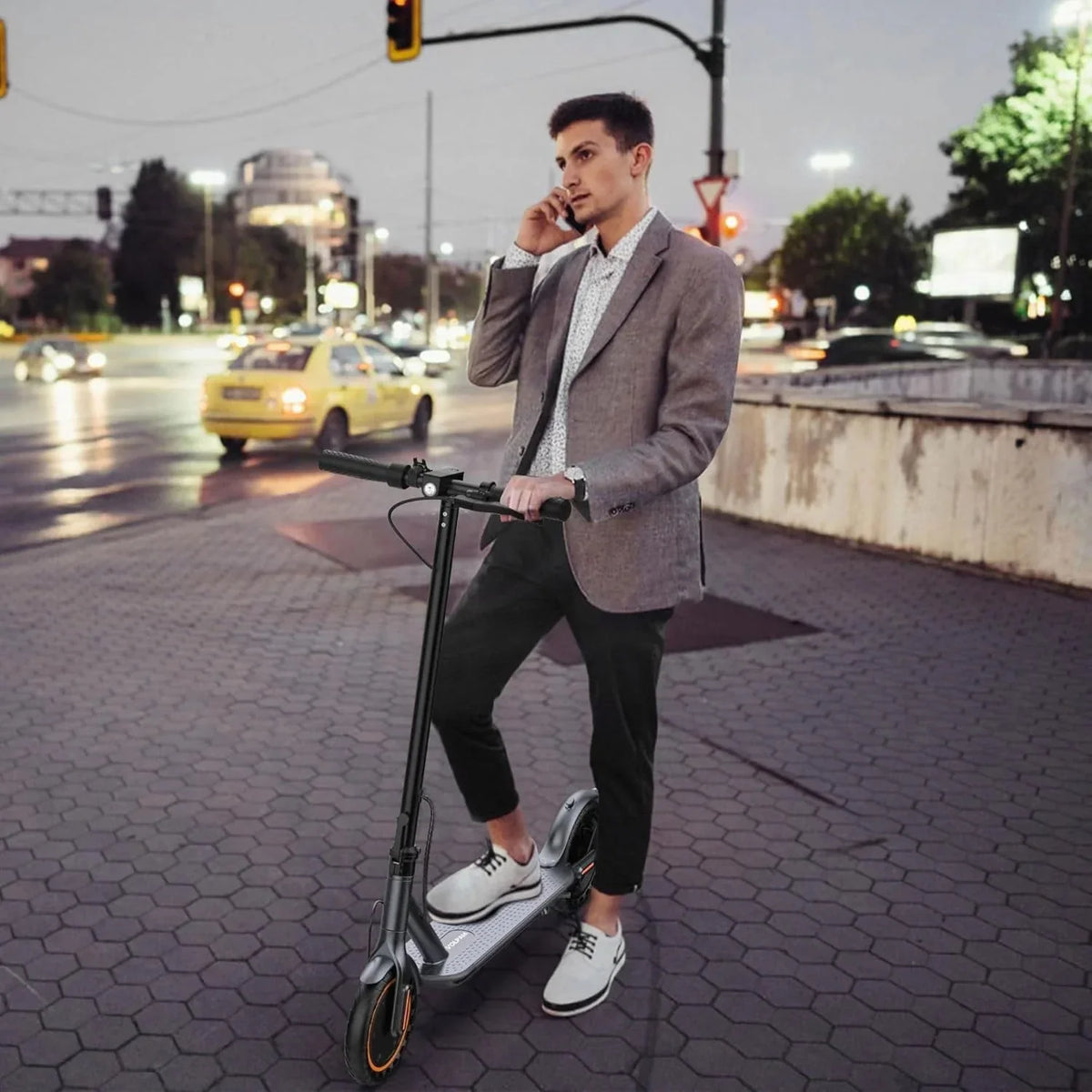 2026 NewElectric scooter, 350W/500W powerful motor, 8.5"/10" solid rubber tires, 19/22 mph, 28/21/12 mile range, dual brakes