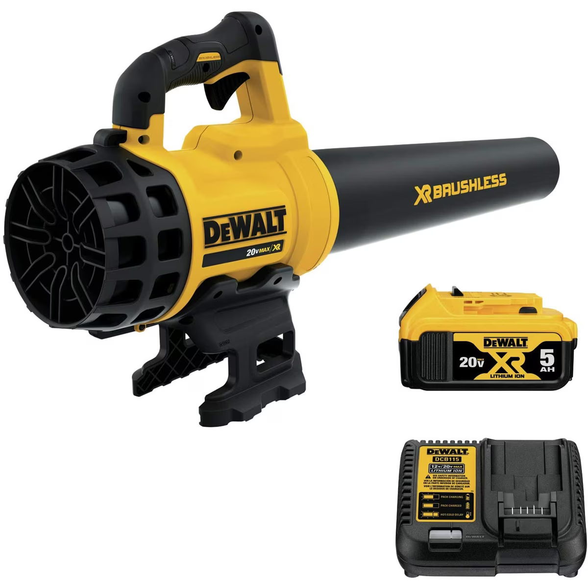 2026 NewDeWalt 20V MAX XR Brushless Cordless Handheld Blower Kit (5.0AH)