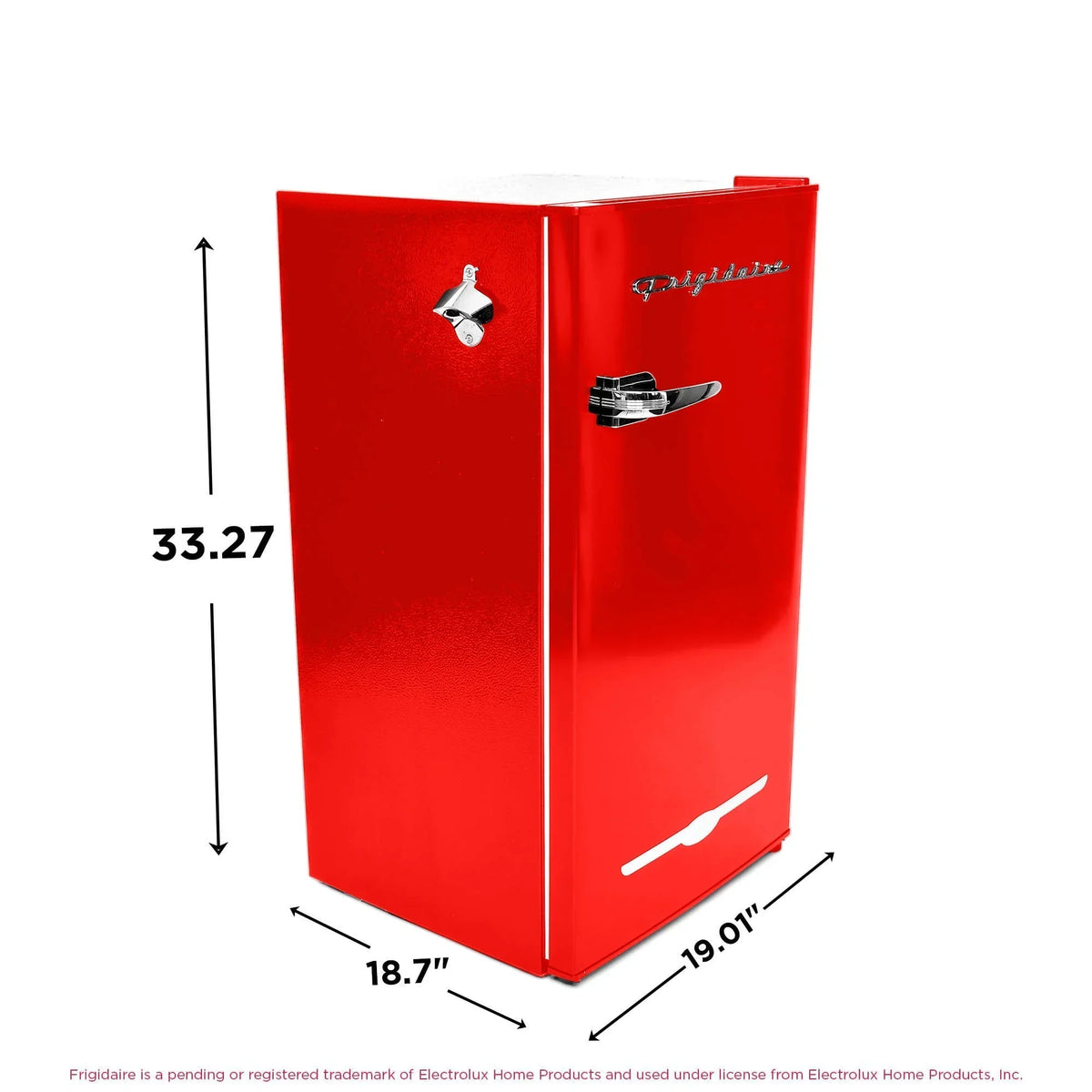 2026 NewFrigidaire EFR376-C-PINK 3.2-Cu.-Ft. 65-Watt Retro Bar Fridge with Side Bottle Opener (Pink)