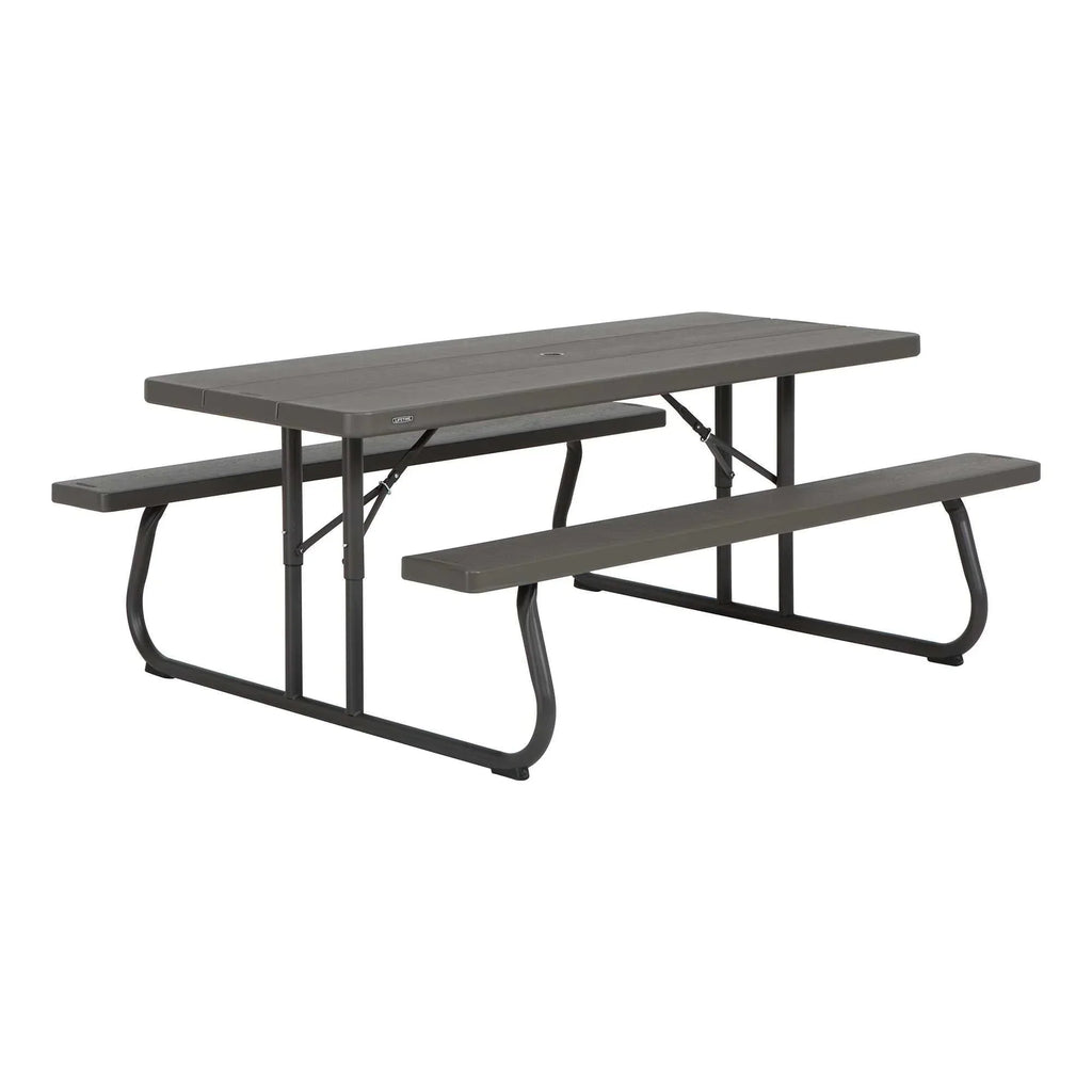 Lifetime 6 Foot Folding Picnic Table, Brown, 60105