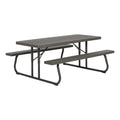 Lifetime 6 Foot Folding Picnic Table, Brown, 60105