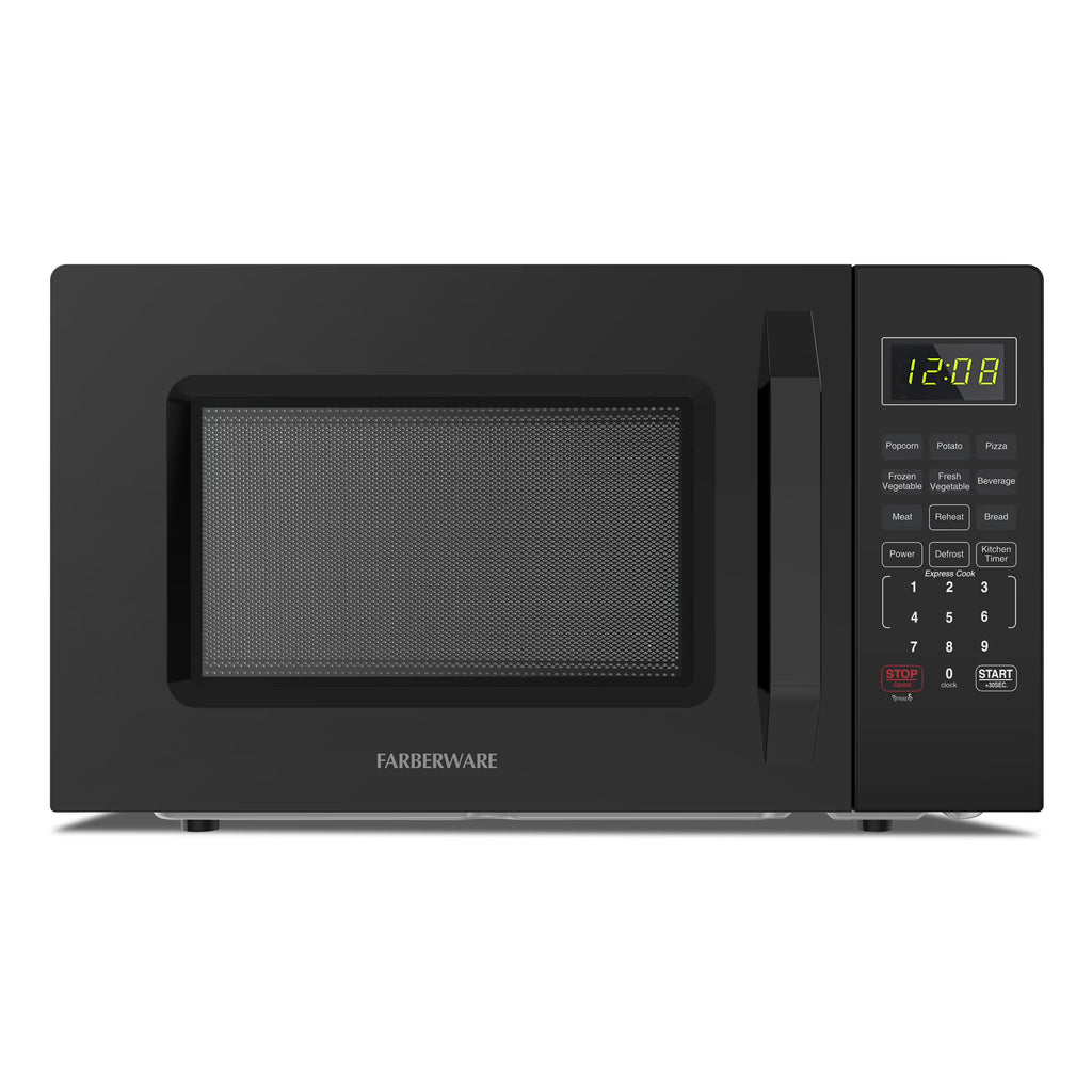 2026 NewFarberware 1.1 Cu. Ft. 1000-Watt Compact Microwave Oven, Black