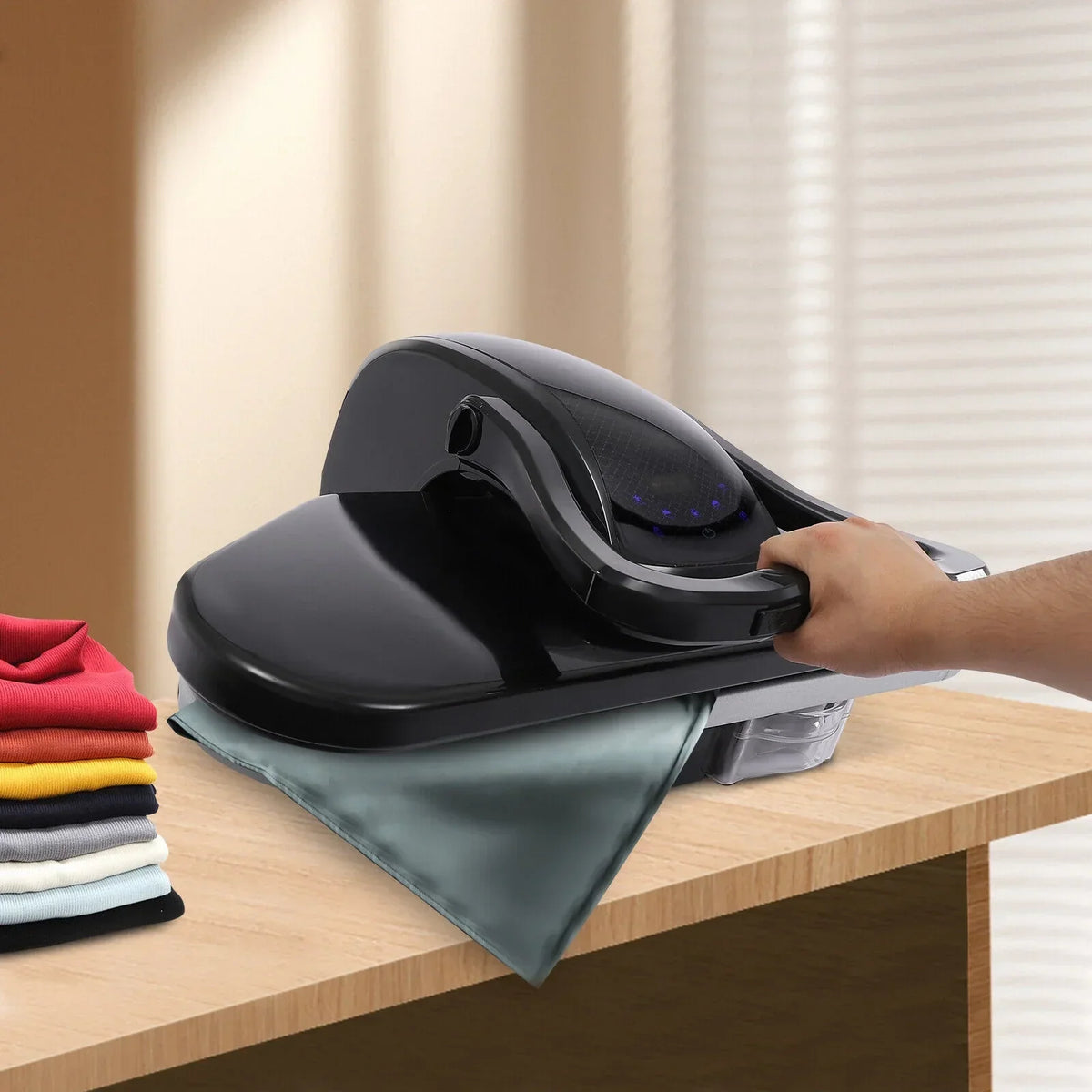 2026 New1600W Intelligent Steam Fabric Press - Touch Screen Steam Iron with 5 Modes - Model 8810D for Quick & Efficient Wrinkle Removal