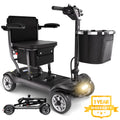 2026 NewEAGLOG Light Weight 4 Wheels Mobility Scooter for Seniors, Electric Folding Wheelchair Device for Travel, Black