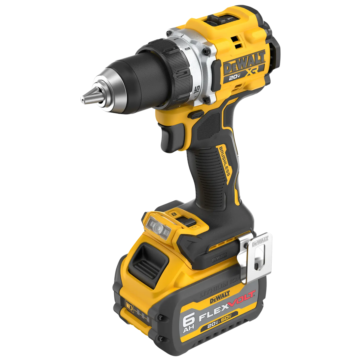 20V MAX* XR® Brushless Cordless 1/2 in. Drill/Driver Kit With DEWALT FLEXVOLT™ Battery