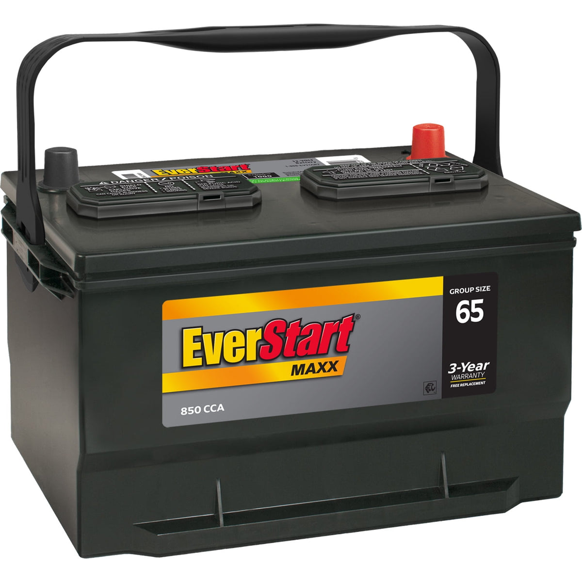 EverStart Maxx Lead Acid Automotive Battery, Group Size 65, 12 Volt, 850 CCA