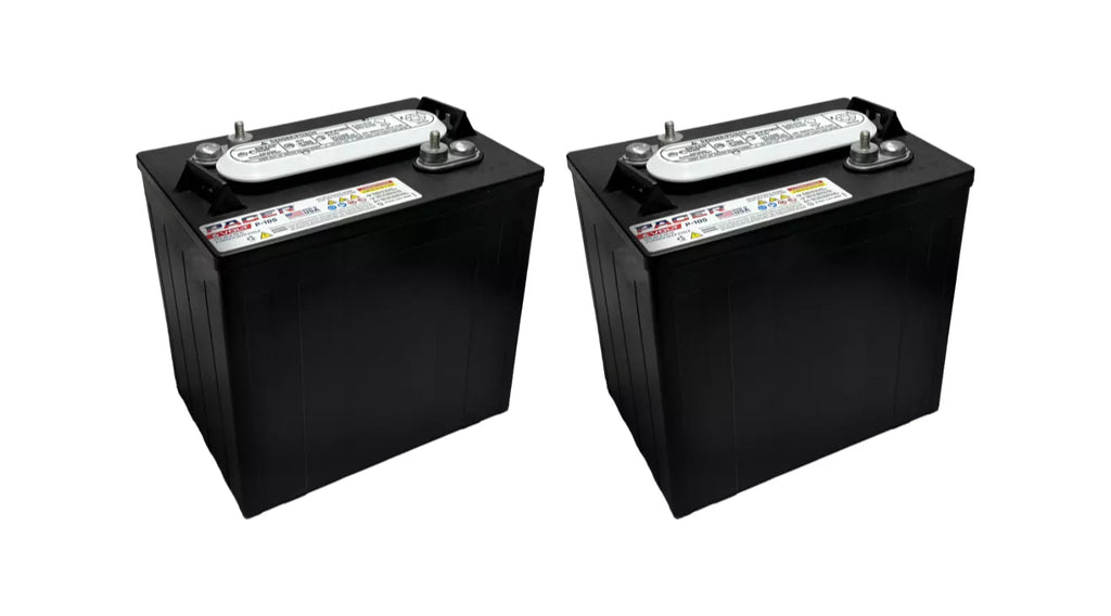 Pacer P-105 6 Volt 220Ah Deep Cycle Battery - Replaces Trojan T-105 | Set of 2