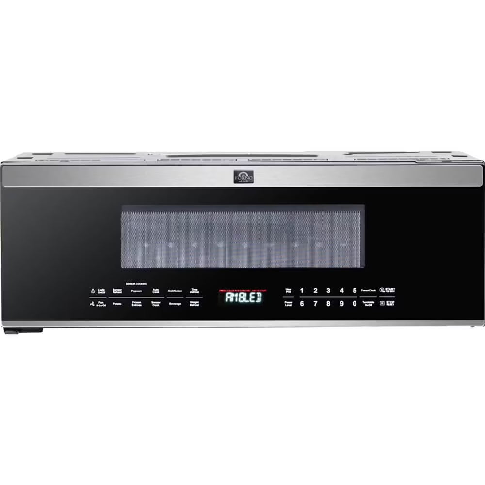 2026 NewForno Padula Over the Range Microwave, 30-Inch 1.2 cu.ft., Stainless Steel, 400 CFM, Sensor Cook