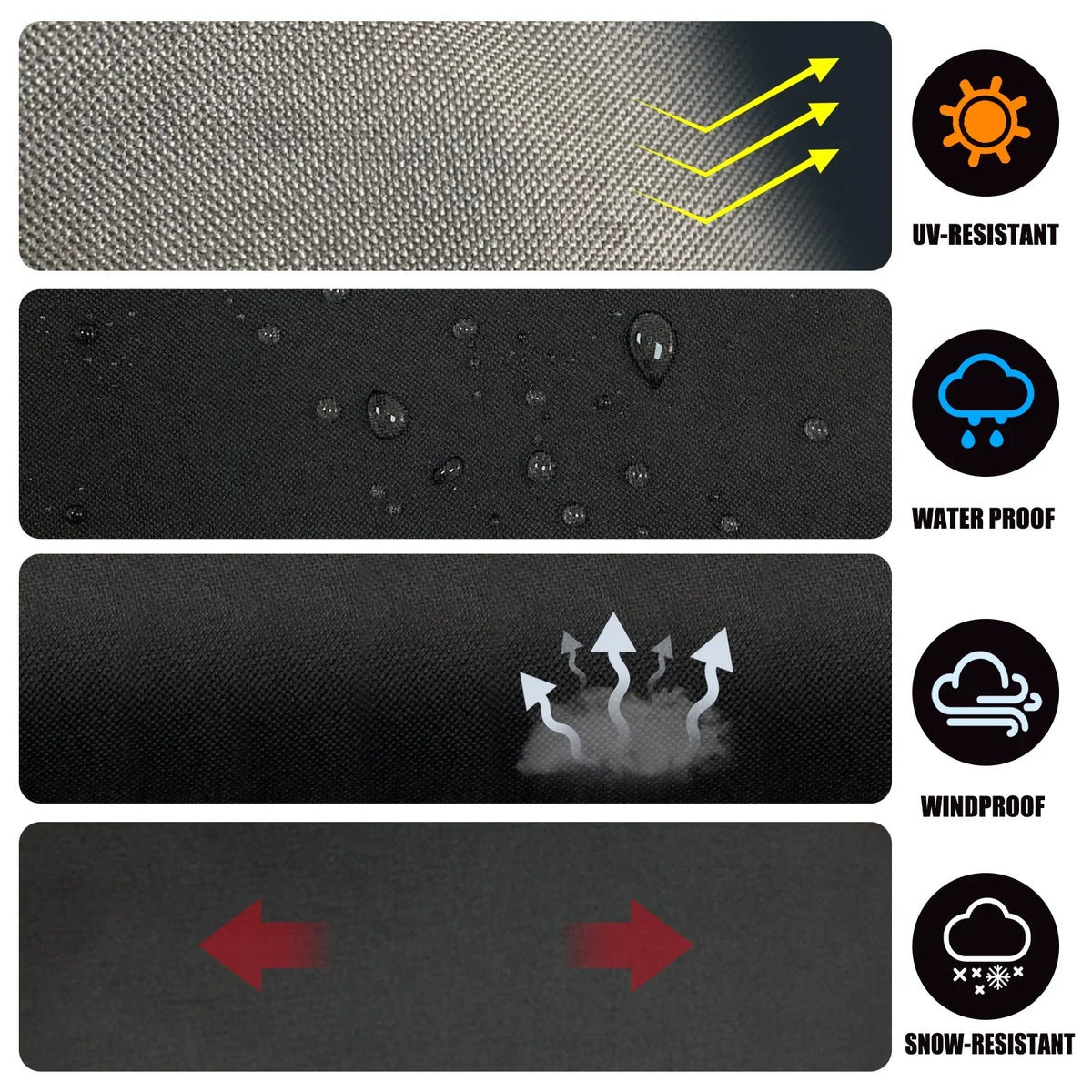 2026 NewGrill Griddle Cover for Blackstone 36 inch 4 Burner Griddle, Heavy Duty Flat Top Griddle Station Cover with Waterproof Sealed Seams, Durable FadeStop Material
