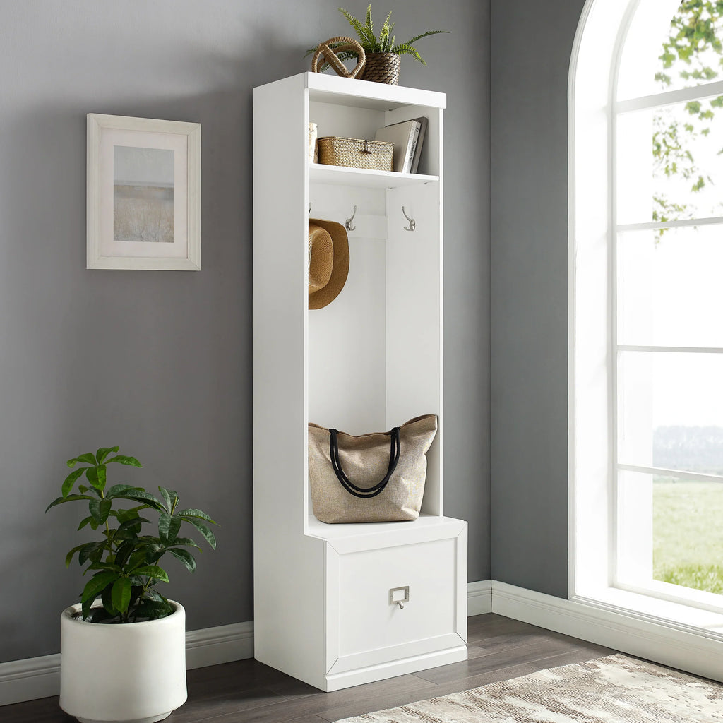2026 New Crosley Furniture Harper Hall Tree in White