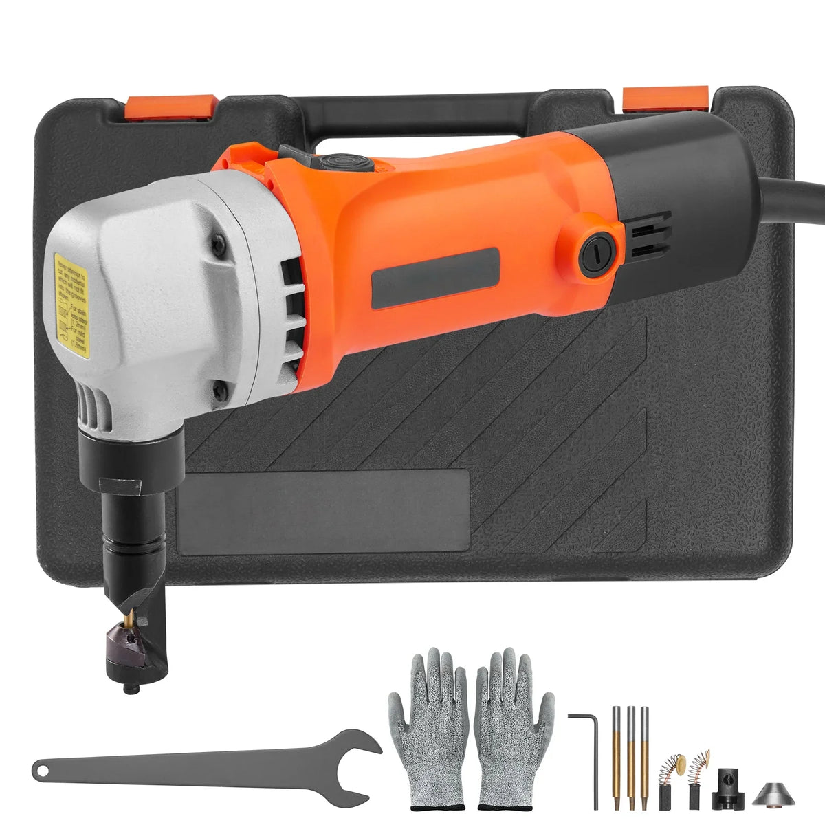 2026 NewKFFKFF Sheet Metal Nibbler, 550W Powerful 2200 RPM High Speed, 360 Degree Rotation Electric Nibbler Metal Cutter