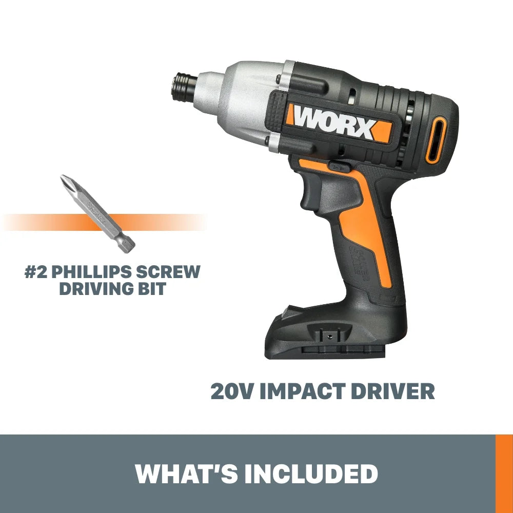 2026 New Worx WX291L.9 20V Power Share Cordless Impact Driver (Tool Only)