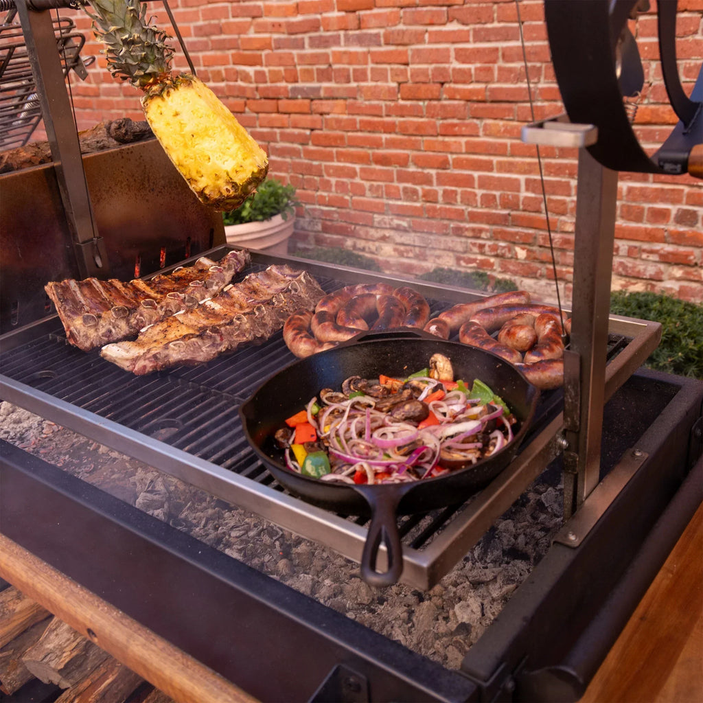 2026 NewBackyard Discovery Argentine Santa Maria XL Wood Fire & Charcoal Steel Grill, Asado Clamp