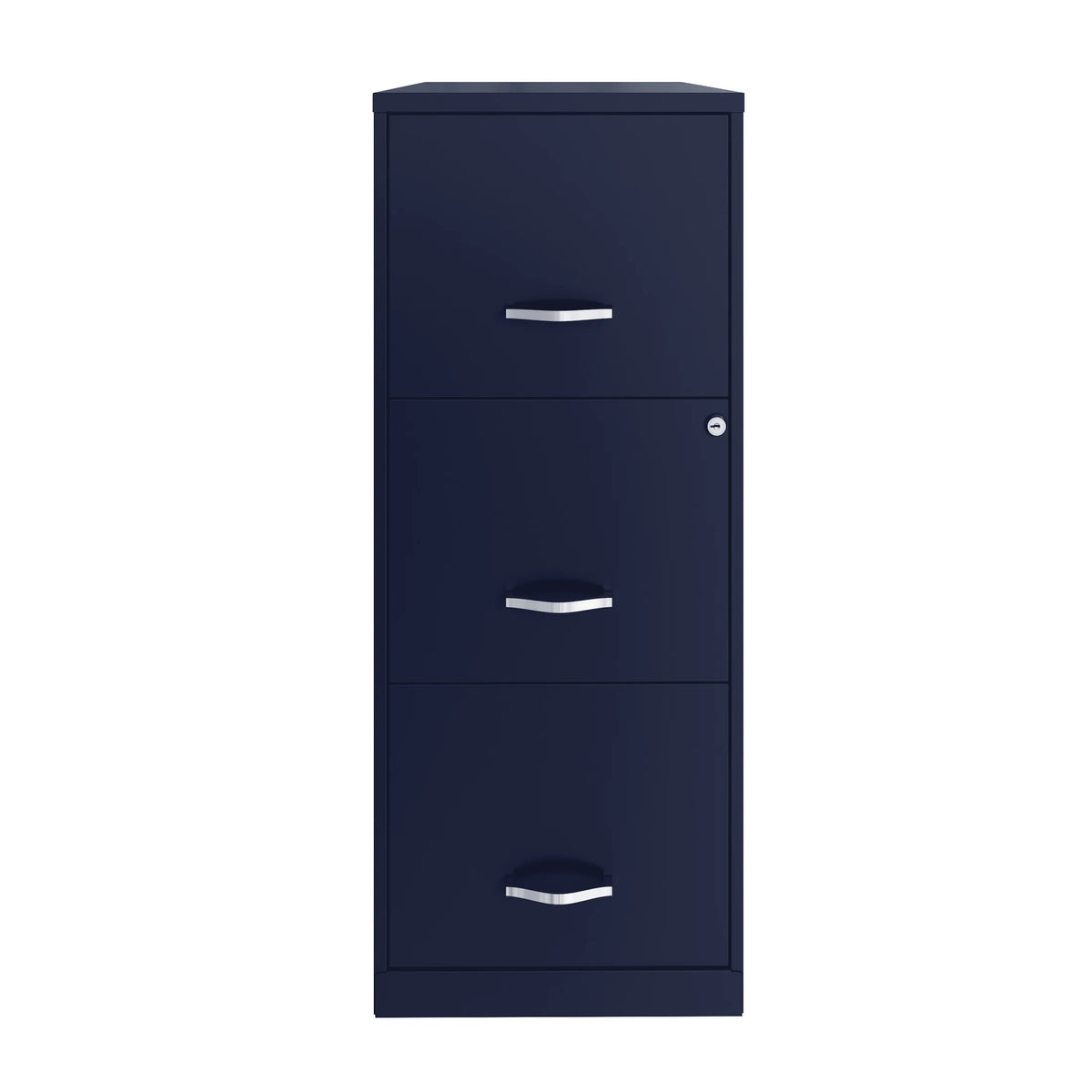 2026 NewSpace Solutions 18" Deep 3 Drawer Smart Letter Width Vertical File Cabinet, Navy
