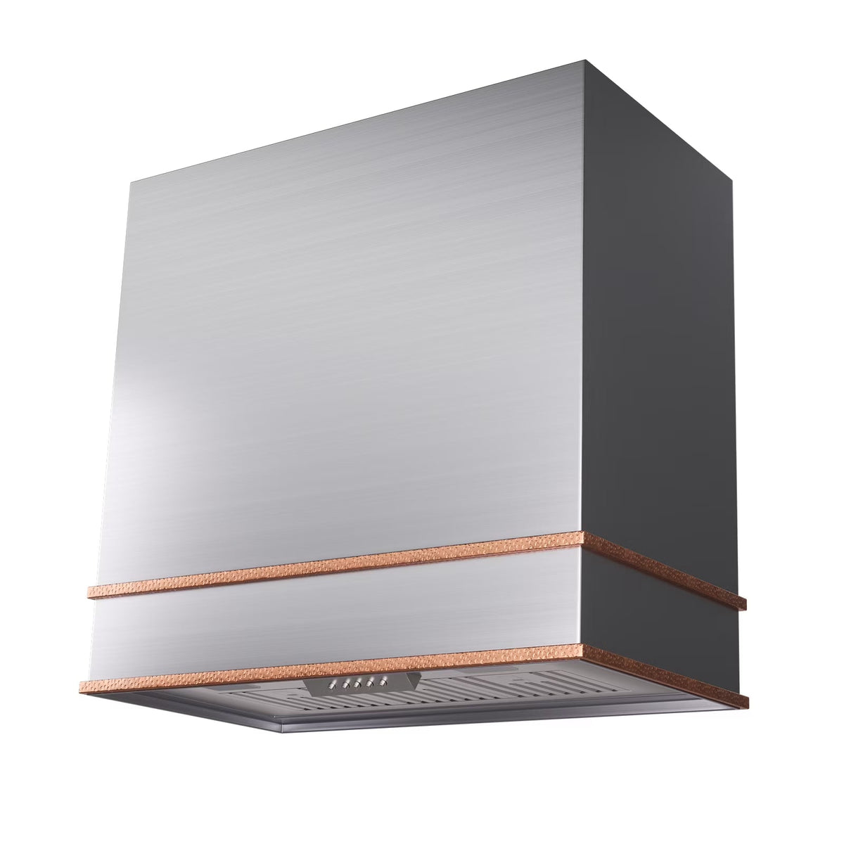 2026 New Akicon Range Hood 30 Inch, 600 CFM Ducted Vent Hood, Stainless Steel Box Kitchen Hood with 2 LED Lights, Removable Baffle Filters