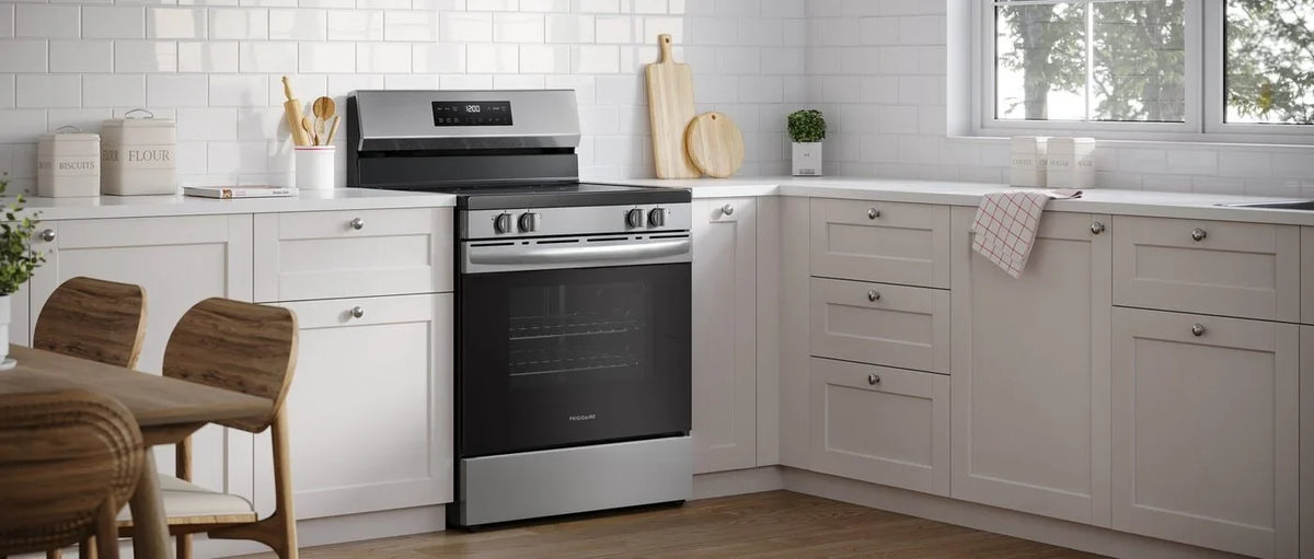 2026 NewFrigidaire FCRE3062AS 30" Electric Range with Steam Clean, Stainless Steel