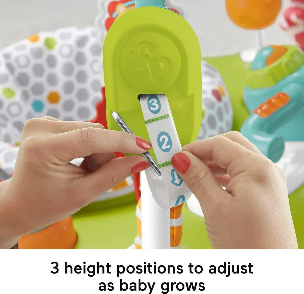 2026 NewFisher-Price Baby Bouncer Fitness Fun Folding Jumperoo Infant Activity Center with Lights & Music. Unisex