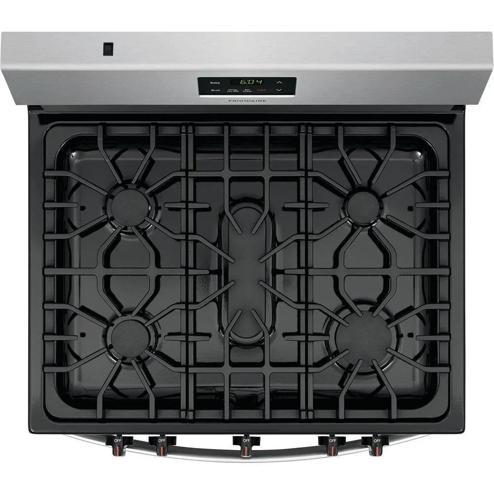 2026 NewFrigidaire 30 inch (76 cm) wide freestanding 5-burner stainless steel gas hob FCRG3052AS