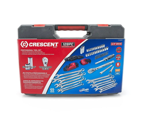2026 NewCrescent CTK128MP2N 128-Piece Mechanics Tool Set