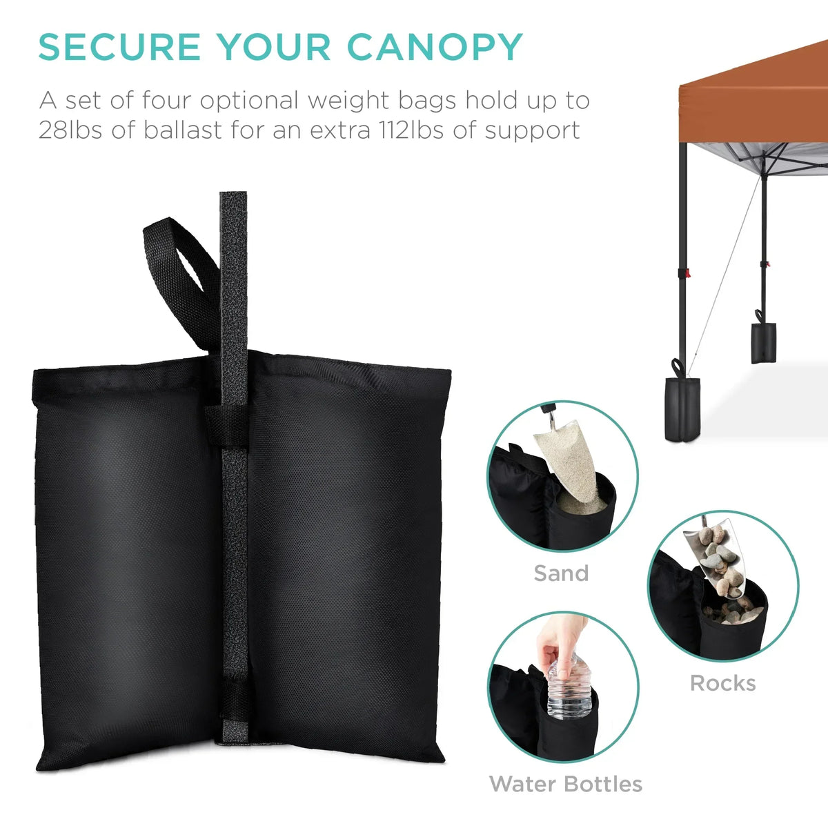2026 NewBest Choice Products 12x12ft Easy Setup Pop Up Canopy w/ 1-Button Setup, Wheeled Case, 4 Weight Bags - Navy Blue