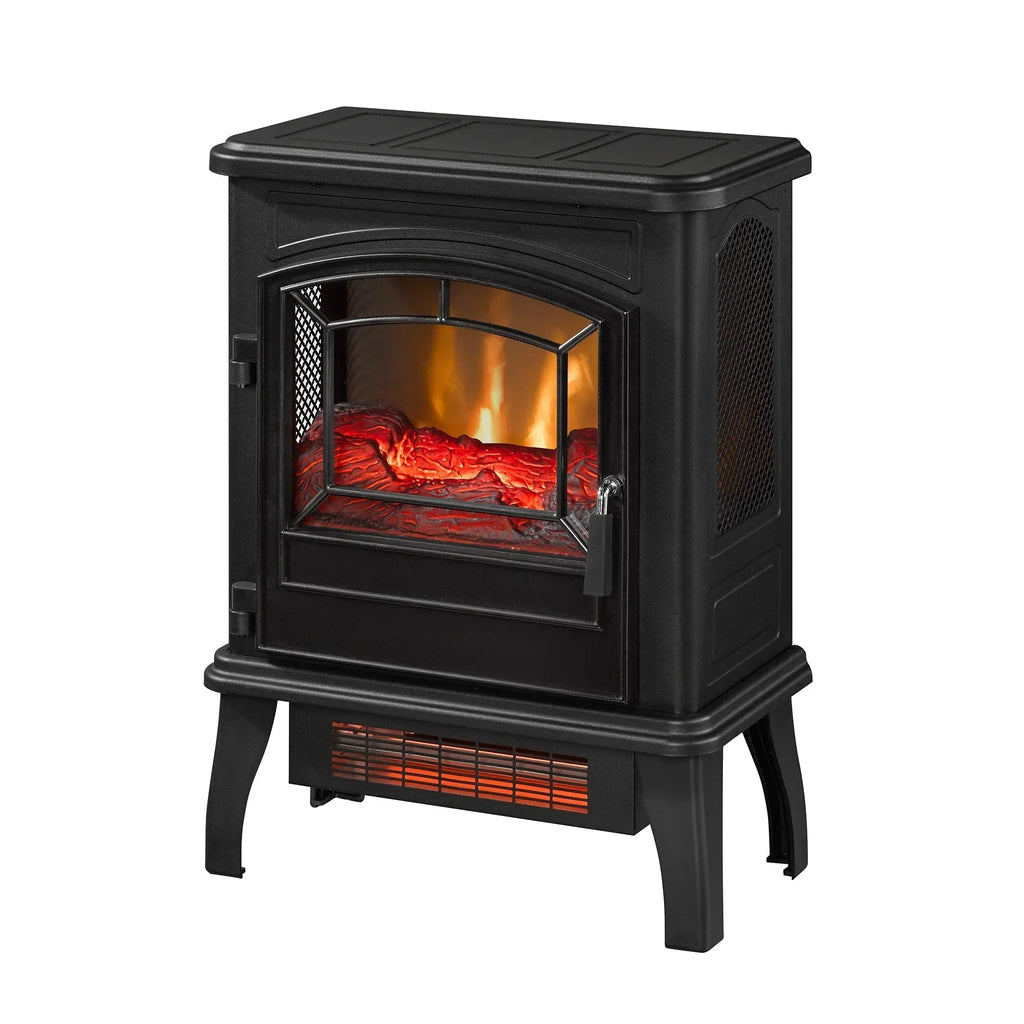 2026 NewClassicFlame 17.5"W Infrared Quartz Electric Stove Heater, Insignia Blue