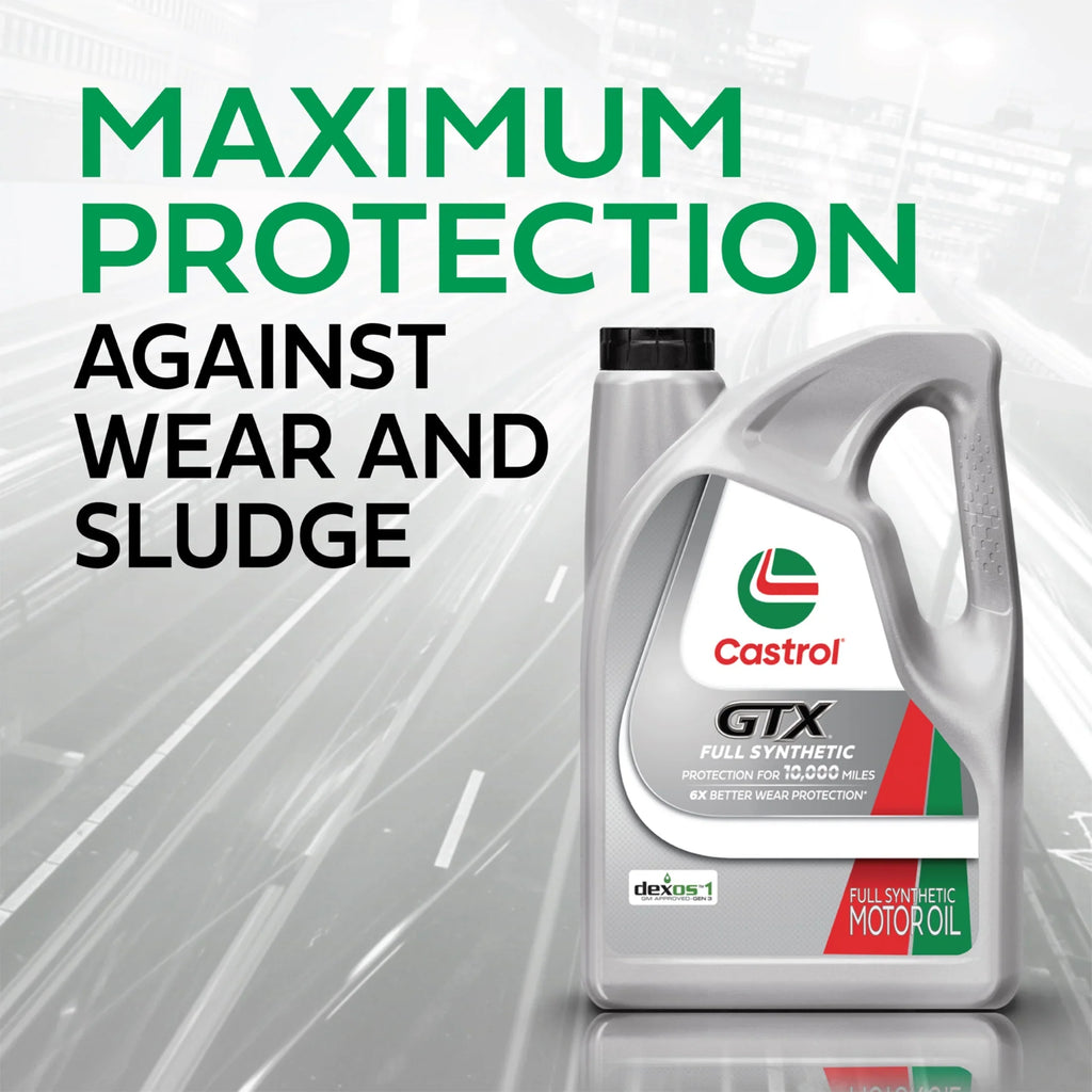 2026 New Castrol GTX Full Synthetic 5W-30 Motor Oil, 5 Quarts