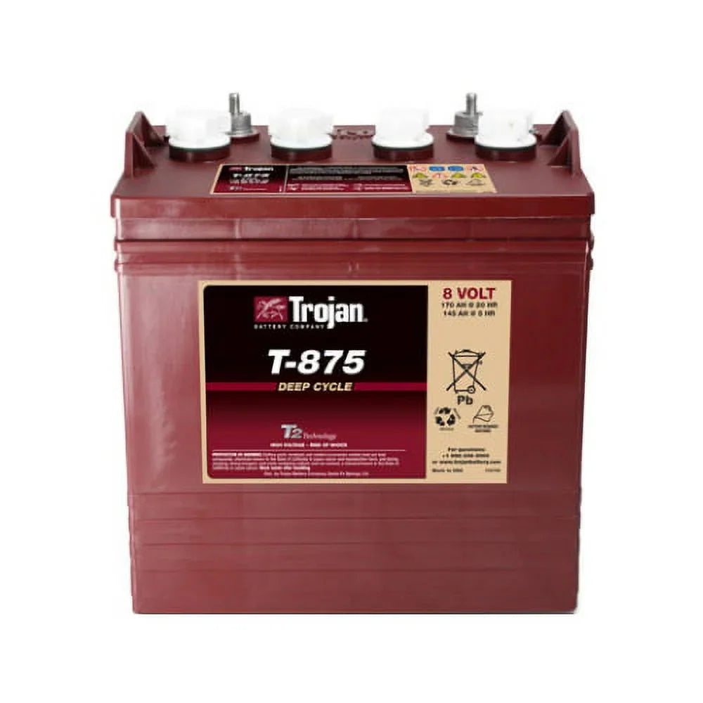 2026 NewTrojan T-875 8V 170Ah Flooded Lead Acid GC2 Deep Cycle Battery x4
