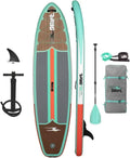 2026 NewDrift Aero Inflatable Stand Up Paddle Board - SUP Paddle Board & Accessories, Including Pump, Paddle, and More - Classic Woodgrain, Adult, 10'8"