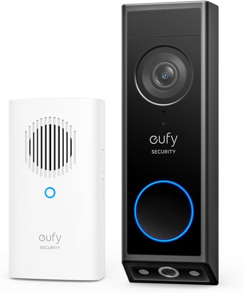 2026 Neweufy Security Video Doorbell E340, Dual Cameras with Delivery Guard, 2K Camera