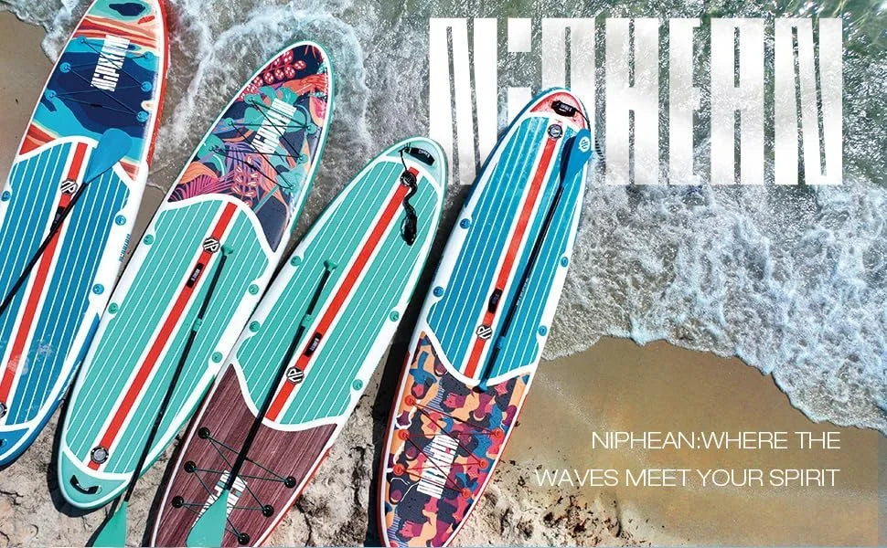 Niphean Inflatable Stand Up Paddle Board with SUP Accessories